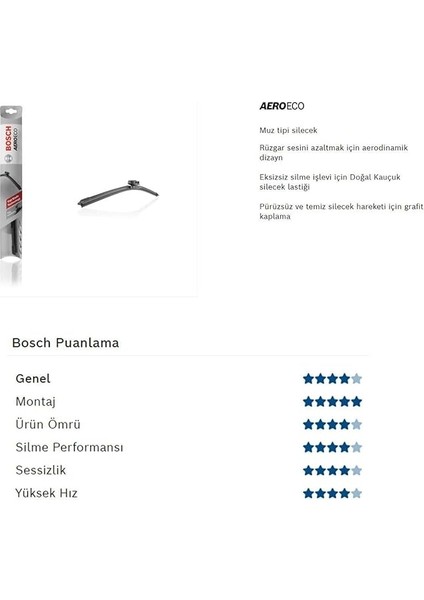 Aeroeco Muz Silecek Takımı Kia Stonic ile Uyumlu 2017-2023 fırsatları