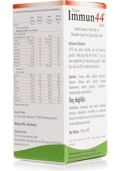 Farma Hyper Immun 44 Liquid 250 ml modelleri