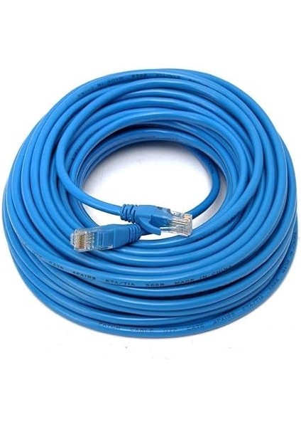4217 Cat6 Ethernet Patch Adsl Modem Internet Kablosu, 15 M, Mavi modelleri