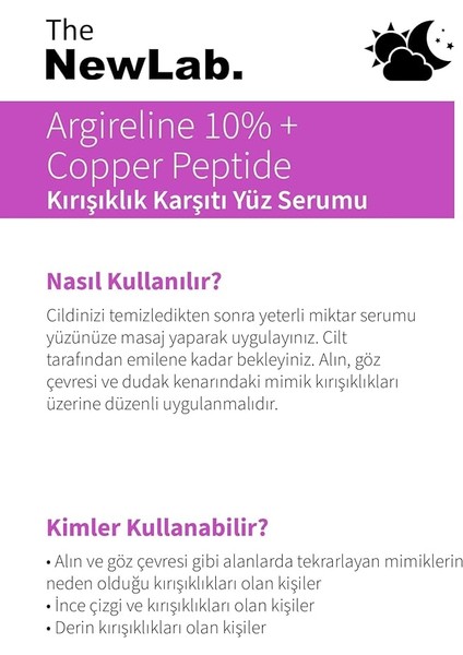 Newlab. Newlab-Kırışıklık Karşıtı Yüz Serumu 10% Argireline + Copper Peptide modelleri