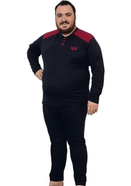 Vittorio Daneli Kışlık Penye Interlok Kumaş Büyük Beden Erkek Pijama Takımı 3xl–6xl