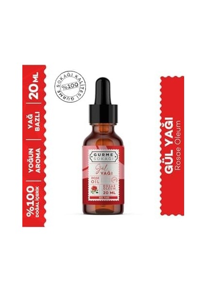 Gurme Sokağı Gül Aroması Yağı 20 ml modelleri