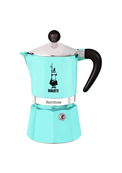 -: 6 Cups Ocak Üstü Espresso Pişirici - 250ML - Açık Mavi Renk - Gövde - Patentli Valfi - Tüm Ocak Türleri Için Uygundur (Indüksiyon Hariç) fiyatları