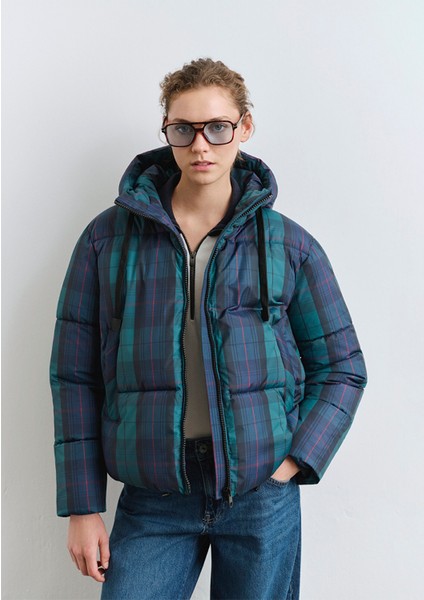 Su Itici Kareli Şişme Mont 1110706-90380 fiyatları