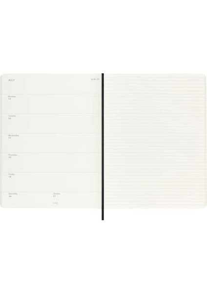 Haftalık Planlayıcı, Notlar Için Yerli, 12 Ay 2024, Ajanda 2024, Xl 19 x 25, Kilitli Yumuşak Kapak, Renk Siyah modelleri