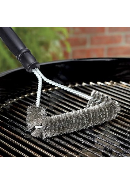 Izgara Fırçası, Izgaralar, Mutfak Aksesuarları Için Üçgen Temizleme Fırçası, Tel Kıllı Alet Izgaraların Kirlerini Ovmak ve Temizlemek Için indirimleri