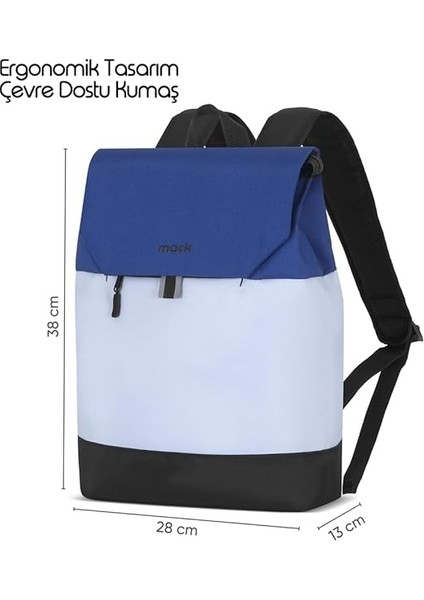 Zen Eco MCE-1304 Sırt Çantası - Macbook Çantası, Hırsızlığa Karşı Koruma, Küçük, Mini, 13-14 Inç Laptop, Günlük ve Iş Kullanımı, Şık Tasarım, Üniversite ve Okul Için, Mavi Gri fiyatları
