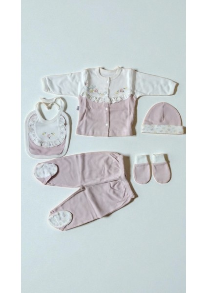 0-3 Ay Gaye Kız Bebek Renkli Çiçek Nakışlı %100 Pamuk 5li Set fiyatları