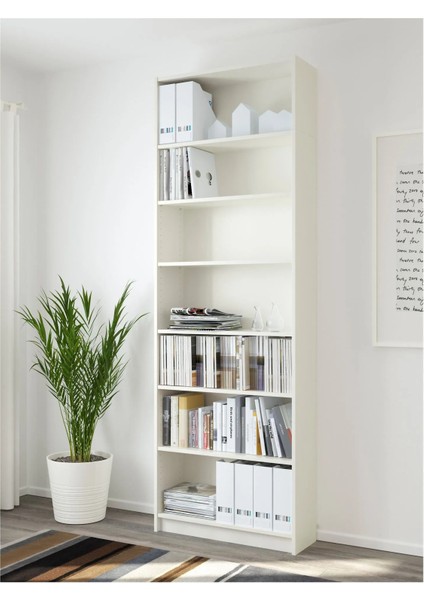 Bılly Kitaplık Beyaz 80 x 28 x 237 cm modelleri
