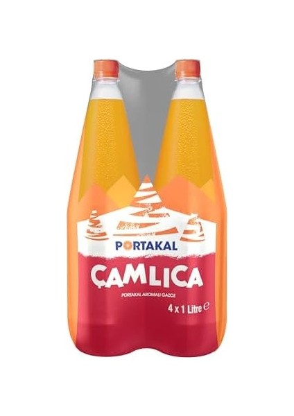 Çamlıca Portakal Aromalı Gazoz 4x1 L