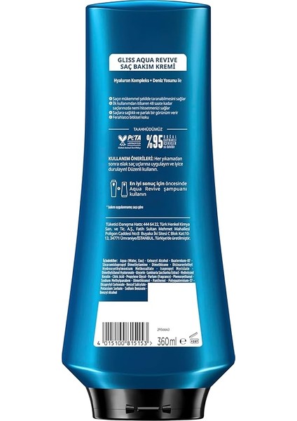 Aqua Revive Nemlendirici Saç Bakım Kremi 360 ml modelleri