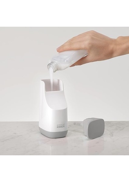 Joseph 70512 Slim Kompakt Sıvı Sabunluk, Beyaz/gri fiyatları