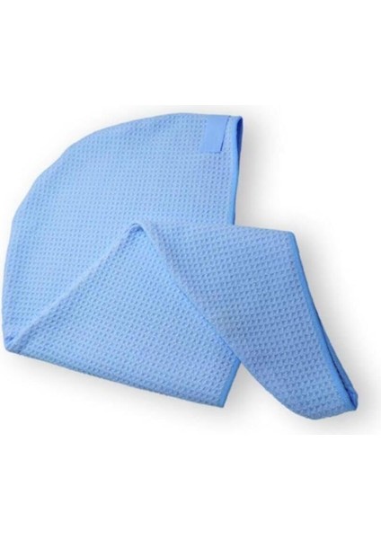 Mikrofiber Saç Bonesi - Mavi