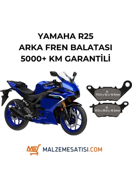 Yamaha R25 Arka Fren Balatası (5000 Km Garantili)