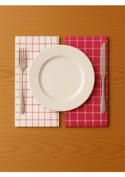 %100 Pamuk Servis Peçetesi ve Mutfak Havlusu,beslenme Örtüsü 4'lü Set - Lüks ve Şık Tasarım fiyatları