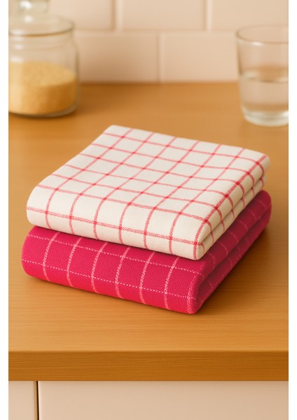 %100 Pamuk Servis Peçetesi ve Mutfak Havlusu,beslenme Örtüsü 4'lü Set - Lüks ve Şık Tasarım fırsatları