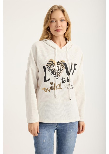 Kadife Yaldızlı Sweat