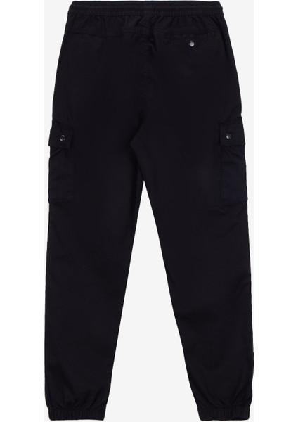 Lastikli Bel Lastikli Paça Standart Siyah Erkek Kargo Pantolon J4WM-PNT4099 fiyatları