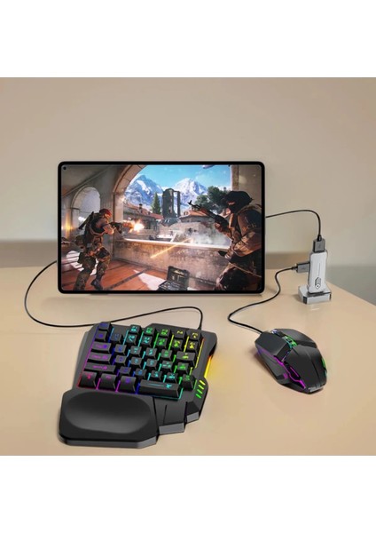 Pubg Mobil Oyun Kiti 5in1 Bt5.3 Klavye Mouse Dönüştürücü Seti Pugb Seti ( Lisinya ) indirimleri
