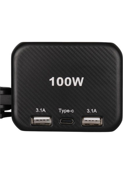 1655 12-24V Type-C + Çift Usb-A Girişli 100W 2'li Araç Çakmak Çoklayıcı modelleri