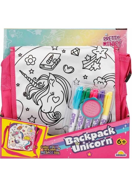Pretty Pinky Boyanabilir Desenli Unicorn Sırt Çantası fiyatları