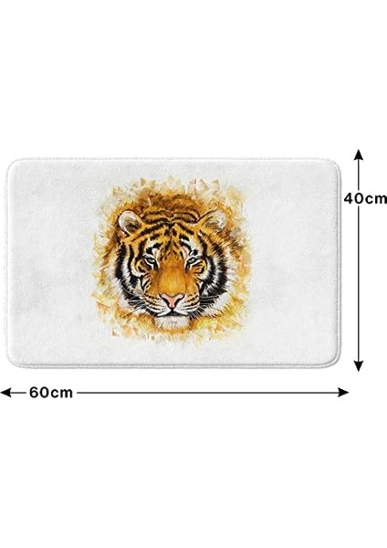 Sevimli Tasarımlı Mikrofiber Paspası, Kaymaz Taban, Yıkanabilir (151_BPSM, 2'li Takım 40X60_50X80) modelleri