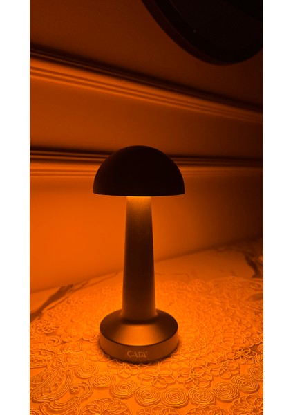 Ct 8428 Lizbon Siyah Şarjlı Masa Lambası