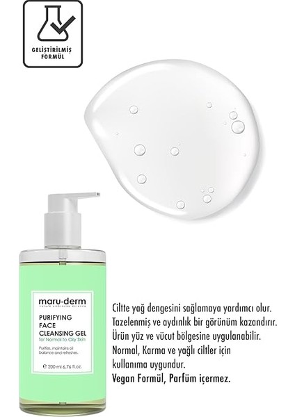 Karma ve Yağlı Ciltler Için Yüz Yıkama Jeli 200 ml modelleri