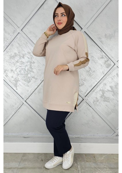 Kadın Kolları Kombinli Tesettür Tunik