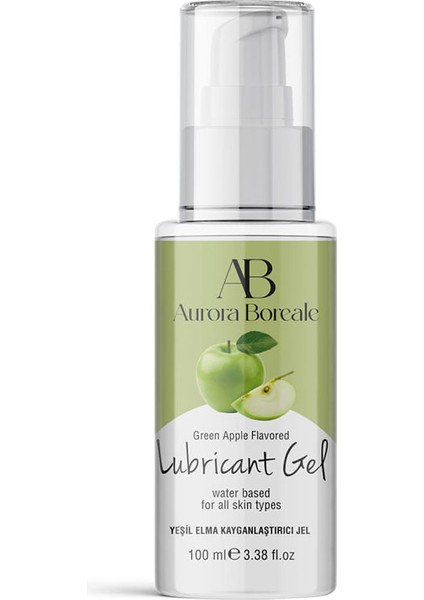 Aurora Boreale Yeşil Elma Aromalı Kayganlaştırıcı Jel 100ml