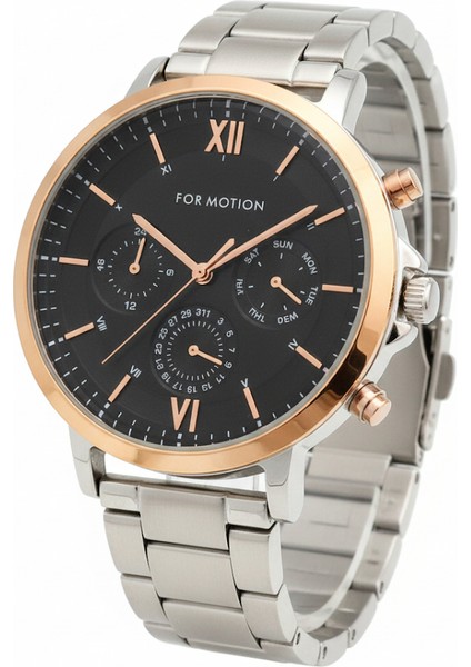 Erkek Kol Saati Altın Renk, Siyah Kadran - Şık Metal Kordon, 2 Yıl Garantili