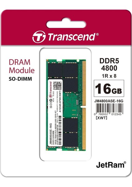 16GB DDR5 4800MHZ Notebook Ram 1.1V JM4800ASE-16G Yüksek Performanslı fiyatları