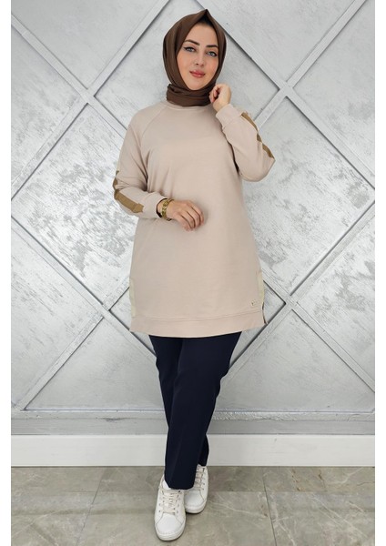 Kadın Kolları Kombinli Tesettür Tunik modelleri