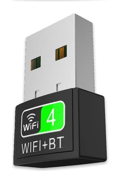 2 In1 Kablosuz Bt Wifi Dongle, Pc/dizüstü/masaüstü Için Çift Bantlı Bluetooth ve Wifi Adaptörü, Wifi Bluetooth Dongle (150 Mbps'ye Kadar, 4,2 Ghz)