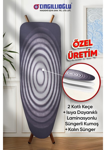 Girdap Motif Isıya Dayanıklı Ütü Masası Kılıfı Örtüsü Bezi