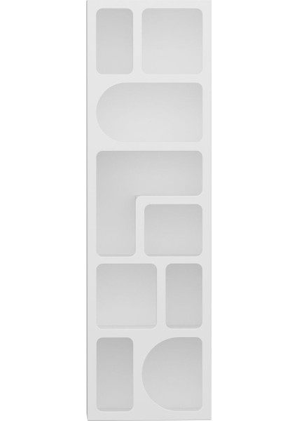 Bohem Kitaplık 170 cm Mebran - Beyaz