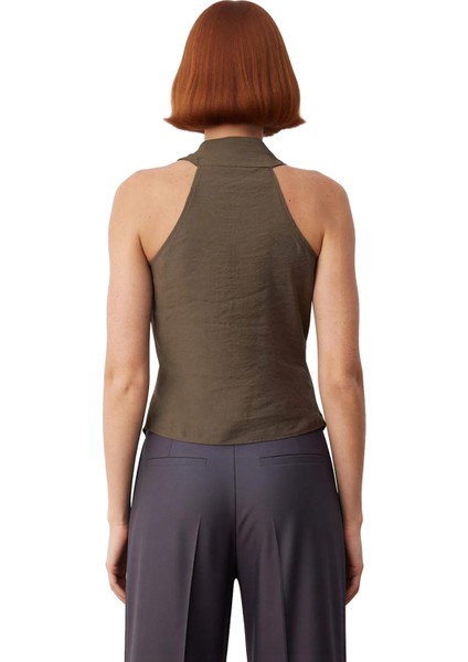 Yazlık Modal Bluz; V Yaka; Fitted; Melfi Dokuma Günlük Kullanım Için Rahat ve Şık Seçkin Malzeme fiyatları