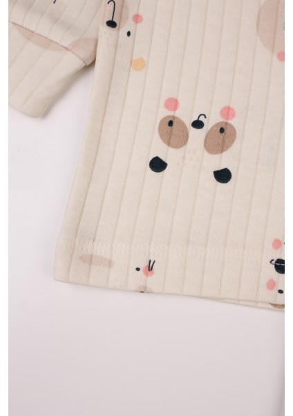 Fitilli Bebek Takımı Desenli Raporlu Alt Üst Takım indirimleri