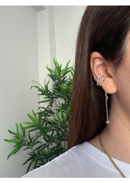 Çelik Zincirli Earcuff