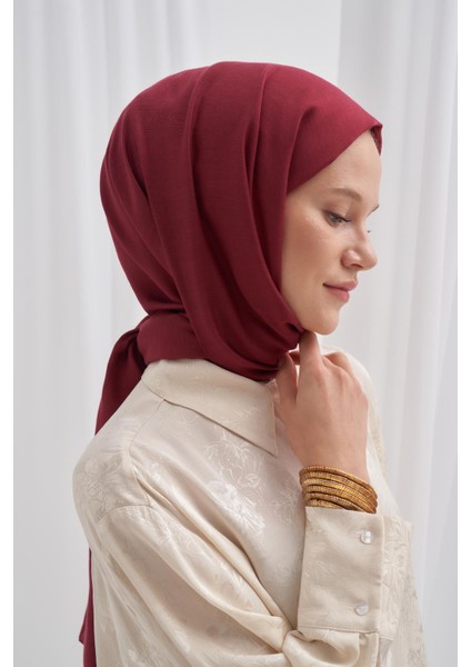 Organik Kırışık Şal Bordo fırsatları