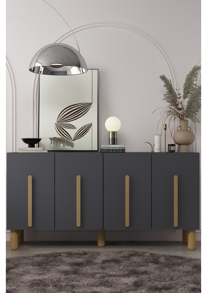 8196KB150-128DD Konsol Tv Ünitesi Antrasit-Safirmeşe