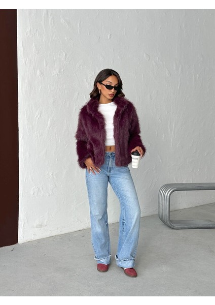 Mürdüm Kadın Suni Kürk Mont Modern Premium Luxury Trend Tasarım Ceket fiyatları