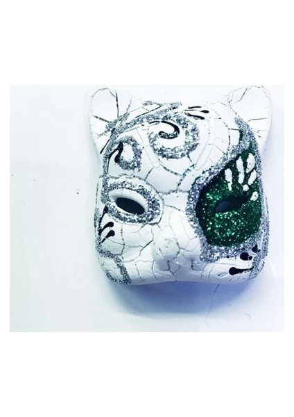 Yeşil Seramik Venedik Kedi Magnet