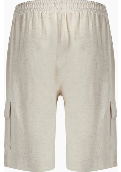 Keten Natürel Kargo Şort Xl fiyatları