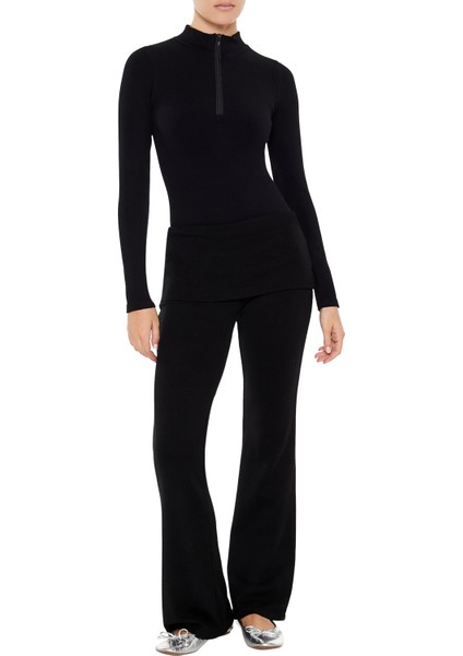 Yarım Yaka Fermuarlı Bodysuit modelleri