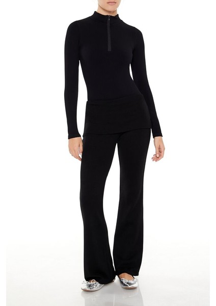 Yarım Yaka Fermuarlı Bodysuit fırsatları