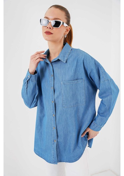 Kadın Gömlek 20280 Koyu Mavi modelleri