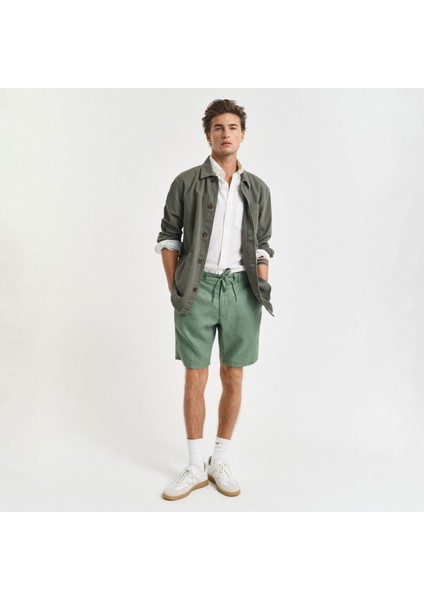 Erkek Yeşil Relaxed Fit Şort