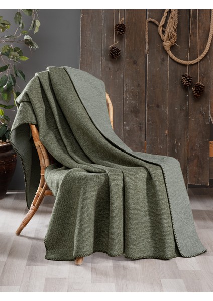 Haki Tek Kişilik Battaniye 150X200 cm
