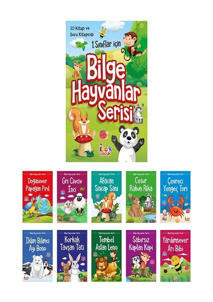 Bilge Hayvanlar Serisi (10 Kitap+Soru Kitapçığı)